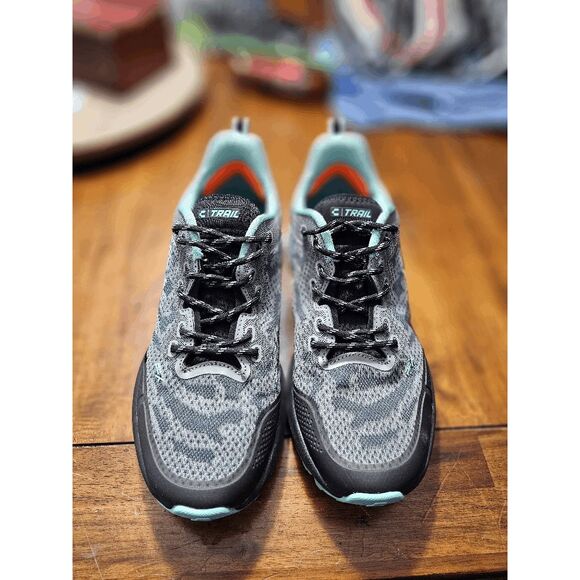 Charly Sansin PFX Trail Running Shoe Grey Women's 8 1/2 NEW - Picture 1 of 11